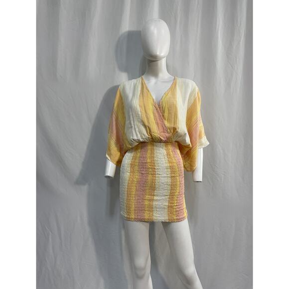 L*Space 'Alixandria' Yellow Viscose Dress Size S - Picture 2 of 4